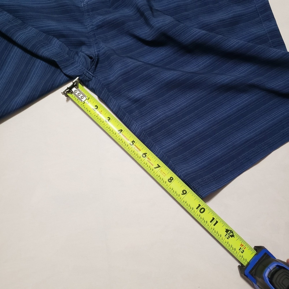 Quicksilver Hybrid Board Shorts 4 Way Stretch Quick Dry Mens 37 Blue Stripes - Picture 8 of 8